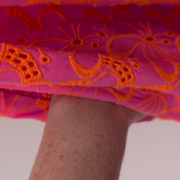 Lilly Pulitzer Kina Midi Dress | Size 8 | Pink Isle Psychedelic Swirl Eyelet - Picture 12 of 15